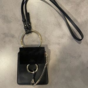 Chloe Faye Small Bracelet Bag (Black)